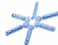 Aiguilles médicales jetables de lancette de sang de torsion 30G Instrument stérile de lancette de sang de torsion 28G