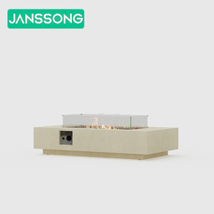 Ensemble de mobilier d'extérieur de luxe avec <span class=keywords><strong>table</strong></span> de salon de jardin à foyer au propane, canapés de patio pour villa et complexe hôtelier, chauffage et foyer à gaz - Product Image 6