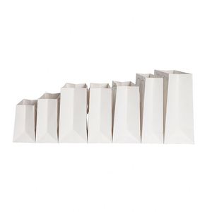 Bolsas de Compra de Papel Kraft Reciclables y Biodegradables Ecológicas de Fábrica LH con Asas de Cuerda de Algodón para Venta Minorista Diaria - Product Image 3