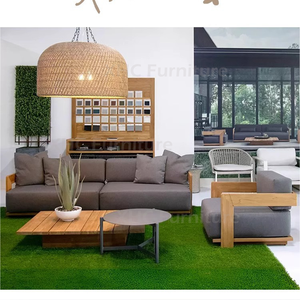 Garden Sofa Set Luxury <strong>Outdoor</strong> Aluminum Frame Sectional Sofa with Coffee Table for Patio Balcony Resort <strong>Outdoor</strong> <strong>Lounge</strong> <strong>Area</strong> Use - Product Image 3