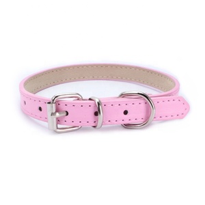 Collier coloré pour animaux de compagnie en tube de fer tissé uni en PU réglable – Nouveauté 2025 – Ventes Flash - Product Image 2