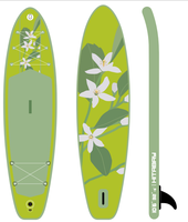 Planche de paddle gonflable (ISUP) à motif floral jasmin, OEM ODM, pour le surf