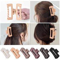 Wowei carré antidérapant mat grand petit neutre forte tenue Rectangle pinces à cheveux pince à mâchoire ensemble pour cheveux épais et fins