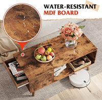 Table basse élévatrice en bois avec compartiment caché Meubles de salon avec espace de rangement