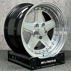 Jantes en alliage forgées Bku 2 pièces à déport progressif 5x112 pour <span class=keywords><strong>Mercedes</strong></span> Benz <span class=keywords><strong>W124</strong></span> W160 W126 W114 C126 17 18 pouces - Product Image 2