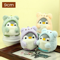 Songshan Toys Venta al por mayor: Colgante de peluche para mochila de pareja, muñeco de peluche transformable de oso y pingüino, llavero para máquina de garras