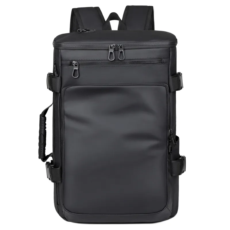पुरुषों के लिए कस्टम नया बिजनेस लैपटॉप बैकपैक मल्टीफंक्शन एंटी-थेफ्ट बड़ी क्षमता वाला वाटरप्रूफ लेदर स्कूल बैग बैगपैक