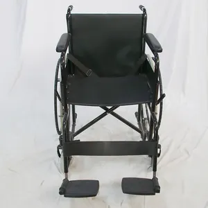 Elderly Wheel Chair Detachable Armrest And Footrest Steel Frame Wheelchair