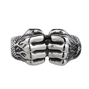 Bagues de <span class=keywords><strong>boxeur</strong></span> hip-hop MECYLIFE, bagues de poing, bagues gothiques en acier inoxydable pour hommes - Product Image 3