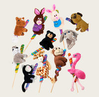 Nouveauté Zoo Animal Candy Pop Peluche Candy Sucette CANDY TOYS Enfants Dulces De Juguete