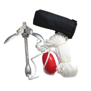 <span class=keywords><strong>Petit</strong></span> ensemble d'ancrage de grappin pliant en acier au carbone galvanisé <span class=keywords><strong>parapluie</strong></span> à quatre griffes pour matériel marin pour bateaux de pêche - Product Image 2