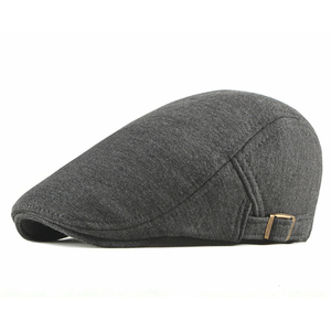 Casquettes de gavroche réglables en coton hommes femmes béret décontracté casquette de lierre plate douce couleur unie conduite cabbie chapeau unisexe noir <span class=keywords><strong>gris</strong></span> chapeaux - Product Image 5