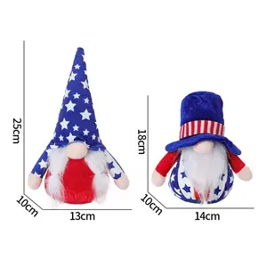 Decoração de boneca Gnomo para o Dia da Independência, 4 de Julho, decoração Rudolph, 4 de Julho, oferta de oferta em 2024