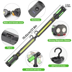 Howlighting Portable LED Work <b>Light</b> Rechargeable Mechanic Bar Underhood Repair Emergency-Magnetic Portable LED Bar Work <b>Light</b> - Product Image 5