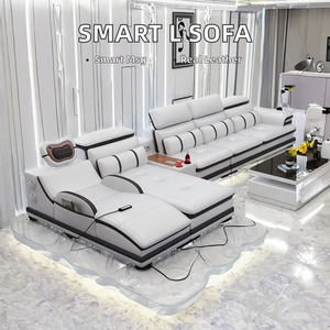 <span class=keywords><strong>2025</strong></span> ट्रेंडिंग नए फैशन एल-आकार मॉड्यूलर सेक्शनल असली चमड़े के सोफे-लक्जरी कस्टम सोफा - Product Image 3