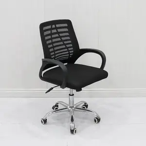 Ergonomic lưới vải đơn giản điều chỉnh máy tính Ghế văn phòng xoay ghế hiện đại với phần còn lại cánh tay với thắt lưng hỗ trợ