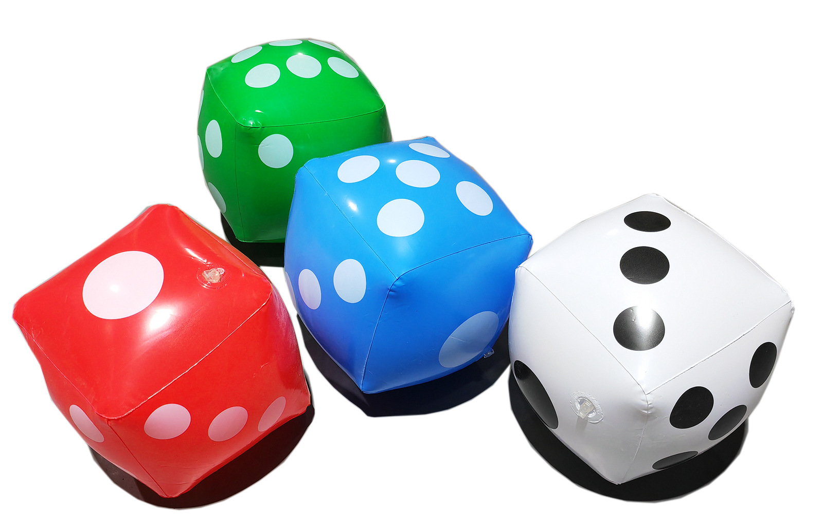 Dados inflables de 16 cm, verdes