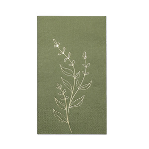 Gold-stamped retro-style printed square napkins, disposable <b>paper</b> towels for festivals, parties, high-end restaurants, and - Product Image 5
