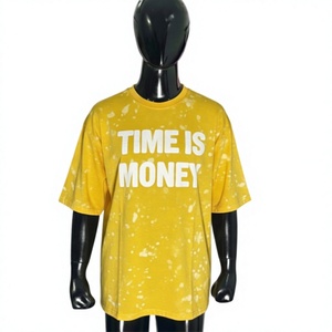T-shirt vierge pour homme en tissu peigné avec logo frontal, écologique, respirant et à séchage rapide, faible MOQ - Product Image 1