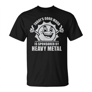 Camiseta de heavy metal Good Mood de hoy, diseño retro vintage, ajuste unisex - Product Image 2