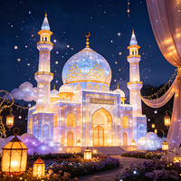 Direkt vom Hersteller: Ramadan-Moschee-Dekorationslaterne, Ramadan-LED-Beleuchtung für den Ramadan