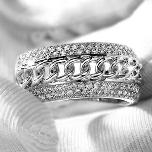 Anello Cuban Link per Uomo e Donna, Stile Hip Hop, Accessorio alla Moda per Feste, Regalo - Product Image 2