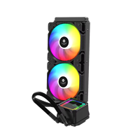 Système de refroidissement liquide pour PC de jeu 240 mm, ventilateur ARGB, refroidisseur AIO, roulement fluide, faible bruit 23 dB, compatible avec