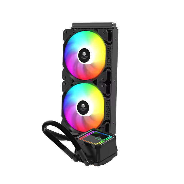 Computer PC Gaming Cooling 240mm Liquid CPU Water Cooler System ARGB Fan AIO Cooler Fluid Bearing Low Noise 23dB Compatible for