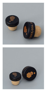 Bouchon en liège anti-déversement élégant et luxueux pour bouteilles de vin 18,5 mm 19 mm 20 mm pour whisky et <span class=keywords><strong>vodka</strong></span> - Product Image 4