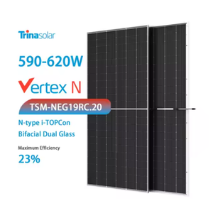 โมดูลโซลาร์เซลล์โมโนโมดูล590W 595W 600W 610W 620W ชนิด N กระจกคู่สำหรับใช้ในบ้าน - Product Image 5