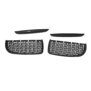 Rejilla Delantera BMW en Negro Brillante y Plateado Meteor para E90 Serie 3 2005-2008, Material ABS - Product Image 3