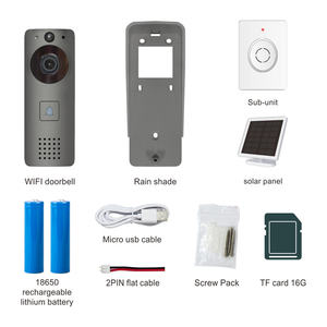 ออดวิดีโอ WiFi ติดตั้งง่ายโรงงาน Tuya กริ่งประตูบ้านอัจฉริยะ1080P กริ่งประตูบ้านอัจฉริยะพร้อมแผงโซลาร์เซลล์และเสียงระฆัง - Product Image 5