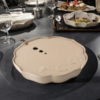 Nouvelle assiette de service en mélamine incassable, style Japandi, écologique, pour restaurant de hot pot, avec glace sèche