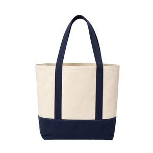 Bolsa de Lona Resistente Personalizada, de Gran Capacidad, Ecológica, Reutilizable, Bolsa de Compras de Lona y Algodón de Dos Tonos con Asa - Product Image 1