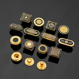 KUNSHUO Logo personnalisé 4 parties de vêtements chemise en métal Thobe 831 bouton pression attache écologique en alliage de zinc bouton usine pour Abaya - Product Image 4