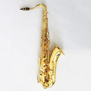 Saxophone ténor personnalisé en laiton laqué or, corps laqué or - Product Image 1