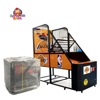 Machine de jeu d'arcade de basketball à pièces d'usine, machine de jeu d'arcade de basketball de rue pliable commerciale