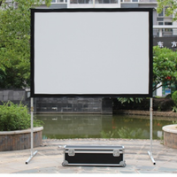 Écran de projection portable en PVC pliable rapide de 84 à 350 pouces 16:9 4:3 pour le camping en plein air et la diffusion de films