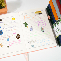Agenda personnalisé 2025 2026 A5 A6 A4 B5 B6, journal en cuir rigide ou souple, carnet de notes en PU, agenda pour étudiants, sans bavure d'encre