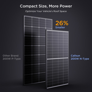 <span class=keywords><strong>Panneau</strong></span> solaire bifacial N-Type Callsun 200W 182mm, cellules haute performance 16BB, efficacité 25%, double face, pour toiture résidentielle - Product Image 6
