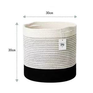 Factory Hot Sale <b>Storage</b> <b>Baskets</b> Woven Cotton Rope <b>Basket</b> Organizing Home Decoration - Product Image 2