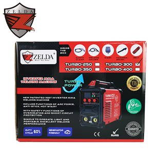 เครื่องเชื่อมโลหะแบบพกพา LCD รุ่นใหม่ TURBO-300 อินเวอร์เตอร์มอเตอร์ดีซี ความถี่สูง 230V แบบแมนนวล IGBT  สำหรับเชื่อมโลหะ  ด้วยระบบ Stick  ดูอัลย์ซิเคิล 60% - Product Image 6