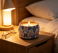 Bougie pilier parfumée naturelle, non toxique, biodégradable, articles décoratifs, chambre à coucher, fabrication artisanale, cire de soja, vacances, Noël, Diwali