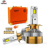 Phares LED de voiture universels T10PRO CSP 4575 Chip 20000LM 220W 6000K 12V Nouveaux H7 H1 H7 H11 9005 9006
