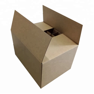 Scatola per <span class=keywords><strong>Bottiglie</strong></span> Personalizzata con Logo, Confezione da 6, 12, 24 <span class=keywords><strong>Bottiglie</strong></span>, Scatola per Birra, Imballaggio per Spedizione <span class=keywords><strong>Bottiglie</strong></span> d'Acqua, Scatola in Cartone Ondulato con Divisorio Interno - Product Image 3