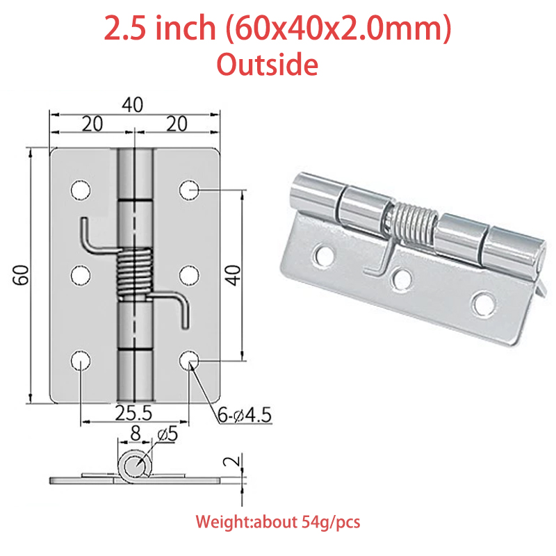 Extérieur-2.5 pouces (épaisseur 2.0mm)