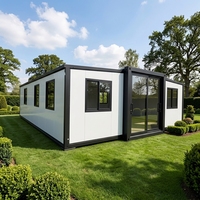 Villa de Luxe Préfabriquée Isolée de Haute Qualité 40Ft 20Ft avec Salle de Bain Complète, Maison Conteneur Extensible Préfabriquée pour Expédition