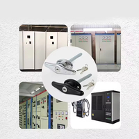 Kete MS020 Armoire électrique en alliage de zinc Porte de garage Poignée roulante Serrure de type T