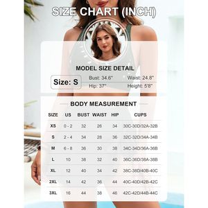 High Waisted <b>Bikini</b> <b>Set</b> For Women 3 Piece Tummy Control Swimsuit With Detachable <b>Skirt</b> Modest Bathing Suit Deep V Neck Push Up - Product Image 6