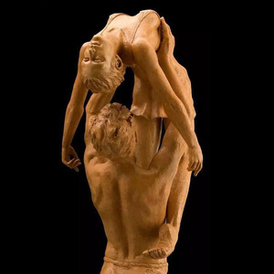Sculpture de danseurs en métal grandeur nature personnalisée, moulage en bronze pour la décoration de jardin extérieur - Product Image 3